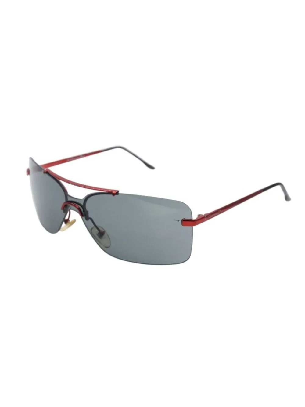Dior Sunglasses 47 Rhinestone Metal Red Eyewear